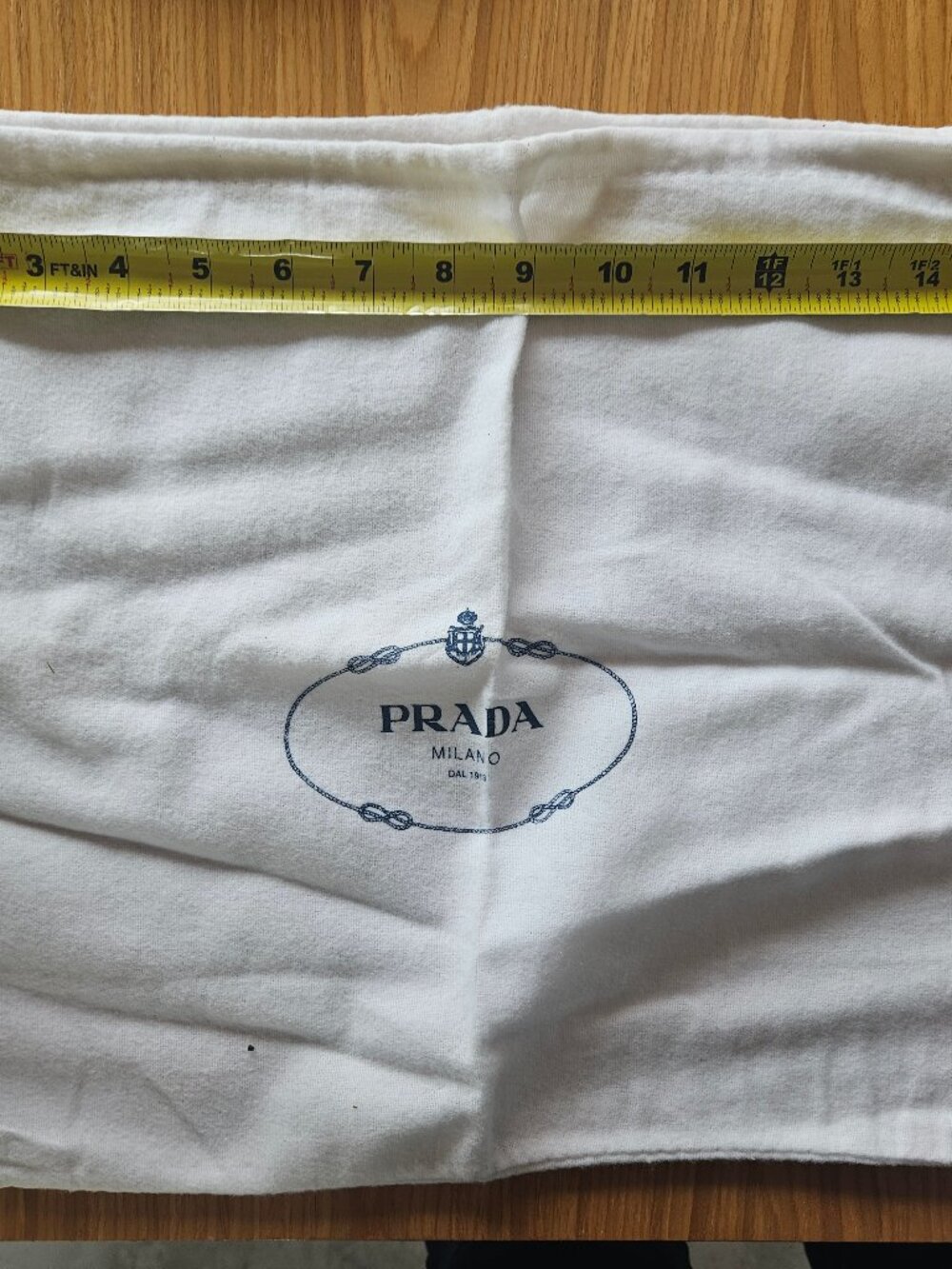 Prada Cotton Flannel Dust Bag 13x16